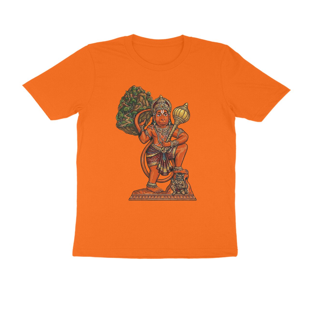 Jay Hanuman T-Shirt - Pure Cotton, Devotional - Image 3