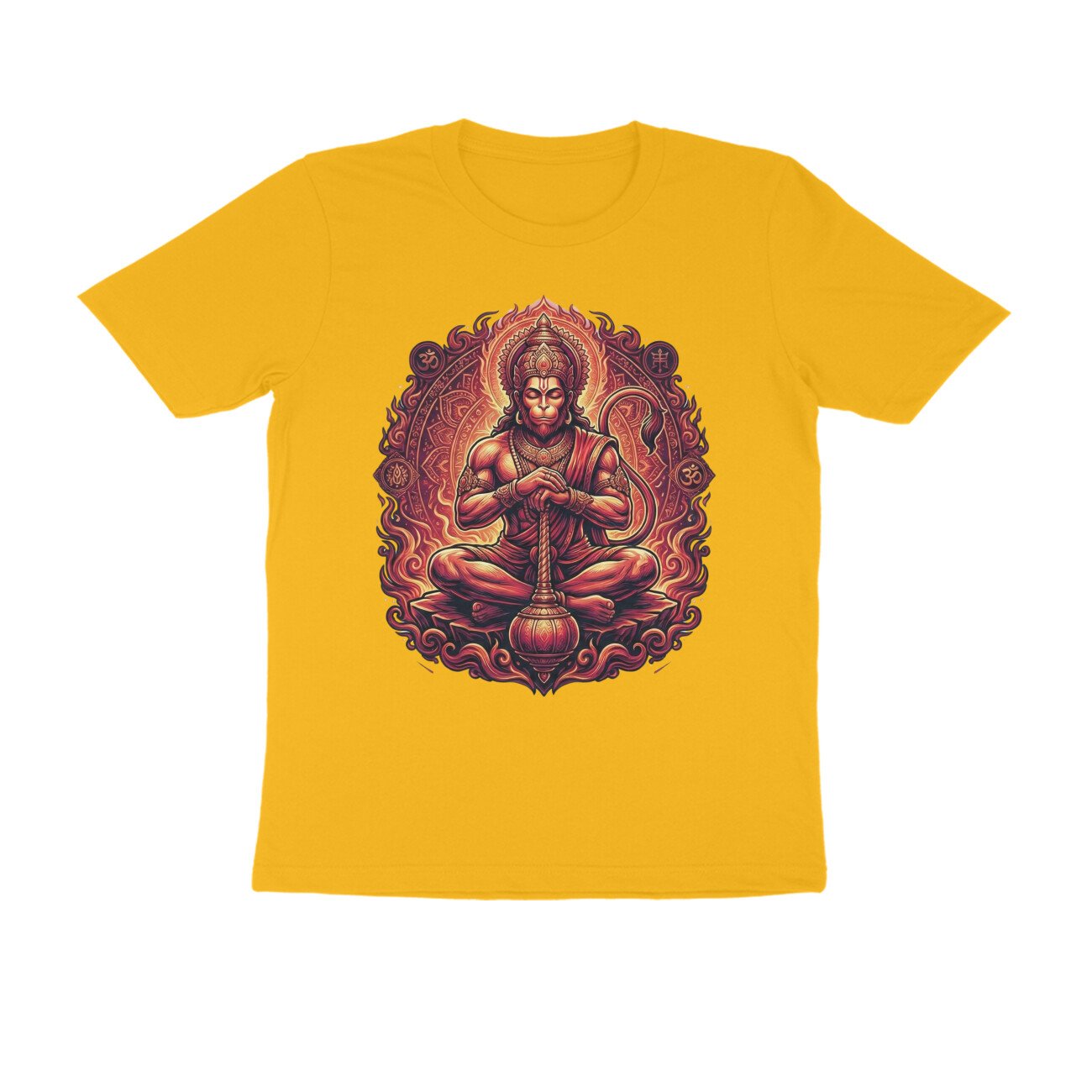 Jay Hanuman Meditation Pose T-Shirt - Pure Cotton, Inner Strength - Image 6
