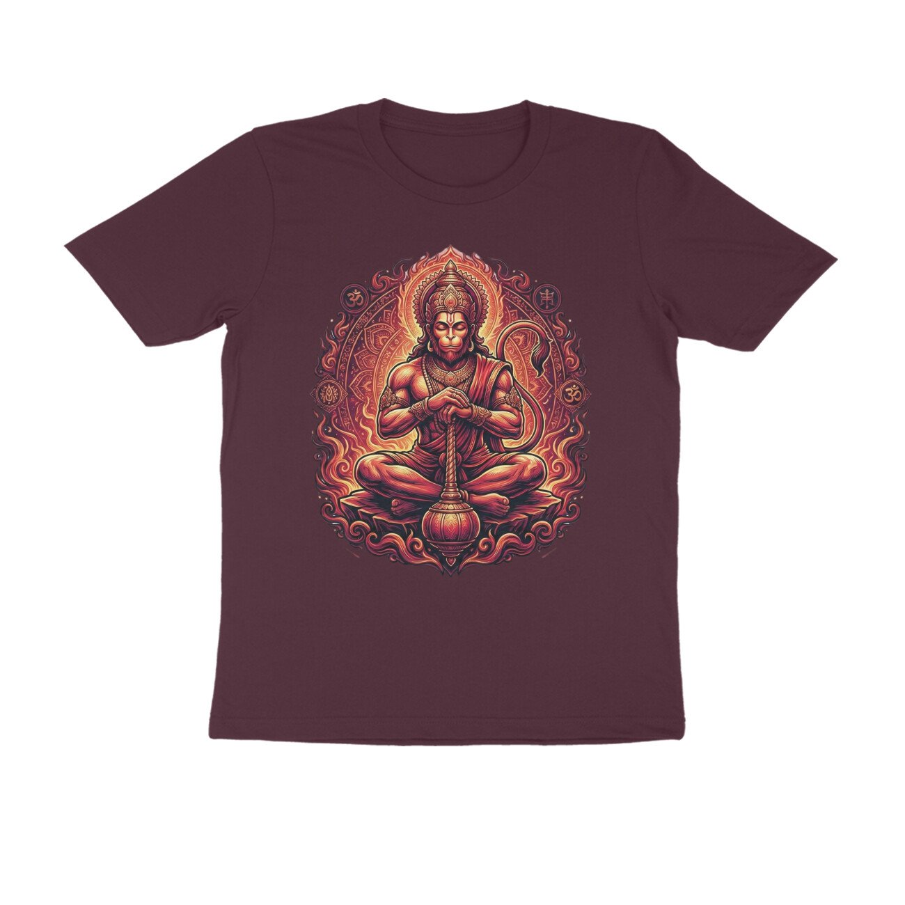 Jay Hanuman Meditation Pose T-Shirt - Pure Cotton, Inner Strength - Image 8