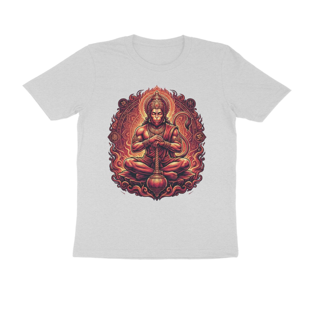 Jay Hanuman Meditation Pose T-Shirt - Pure Cotton, Inner Strength - Image 10