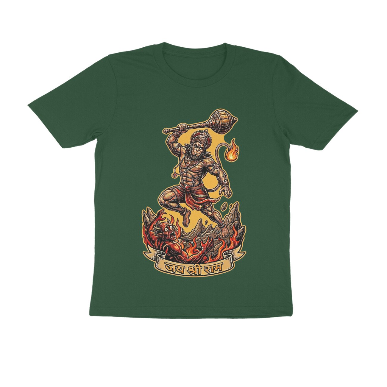 Maha Vikrami Bajrangbali Hanuman T-Shirt - Pure Cotton, Devotional - Image 5