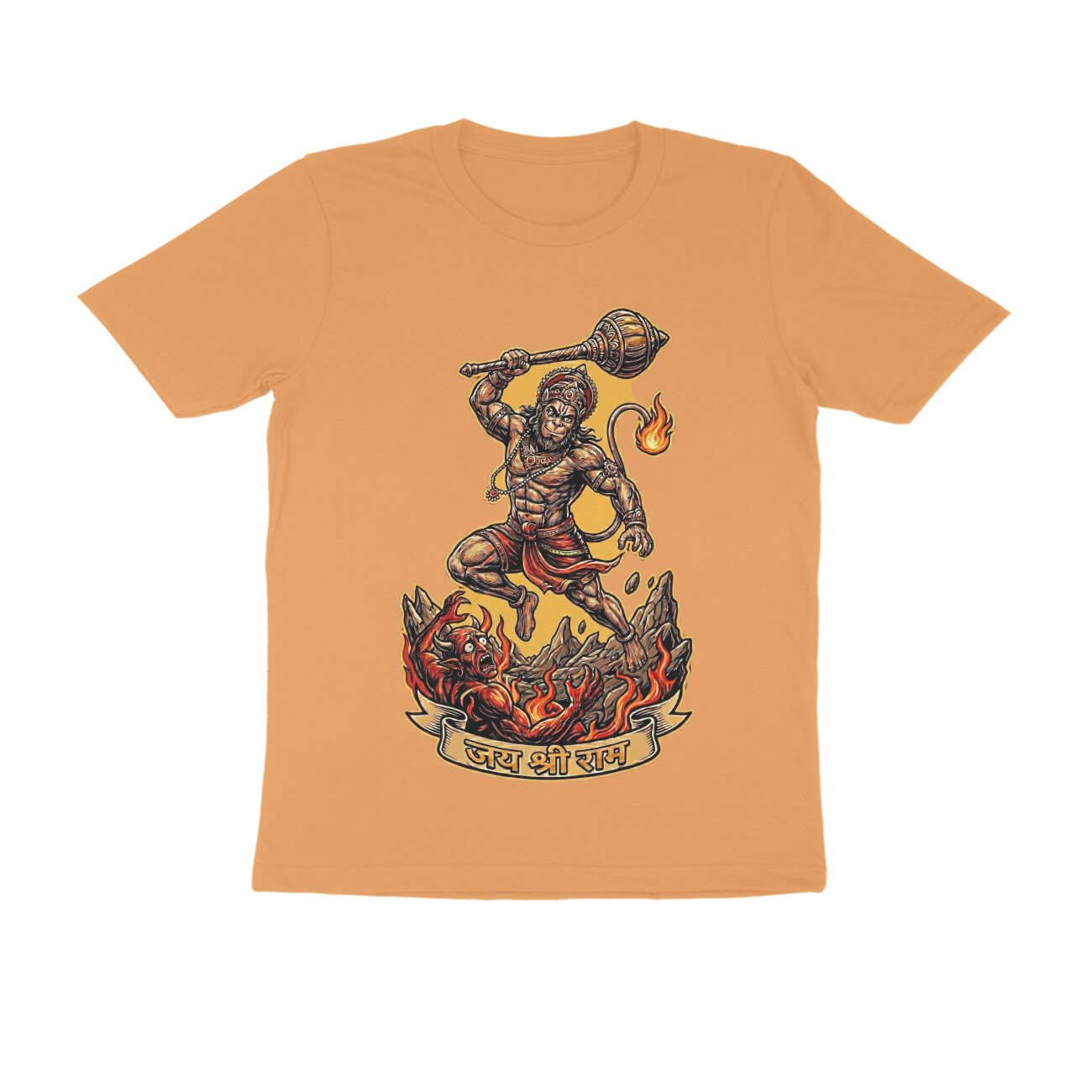 Maha Vikrami Bajrangbali Hanuman T-Shirt - Pure Cotton, Devotional - Image 6