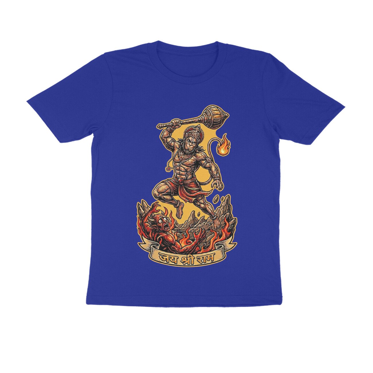 Maha Vikrami Bajrangbali Hanuman T-Shirt - Pure Cotton, Devotional - Image 8