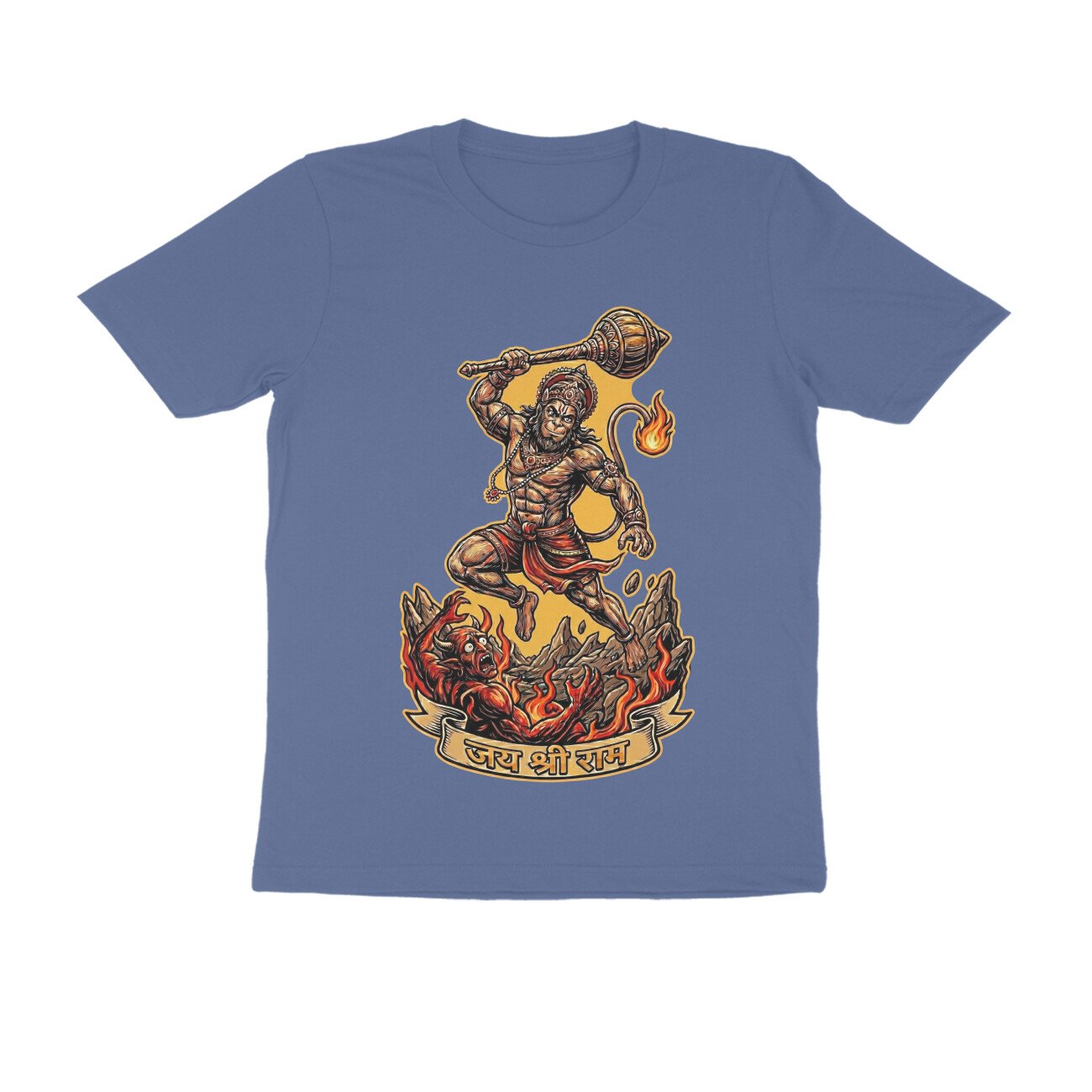 Maha Vikrami Bajrangbali Hanuman T-Shirt - Pure Cotton, Devotional - Image 10