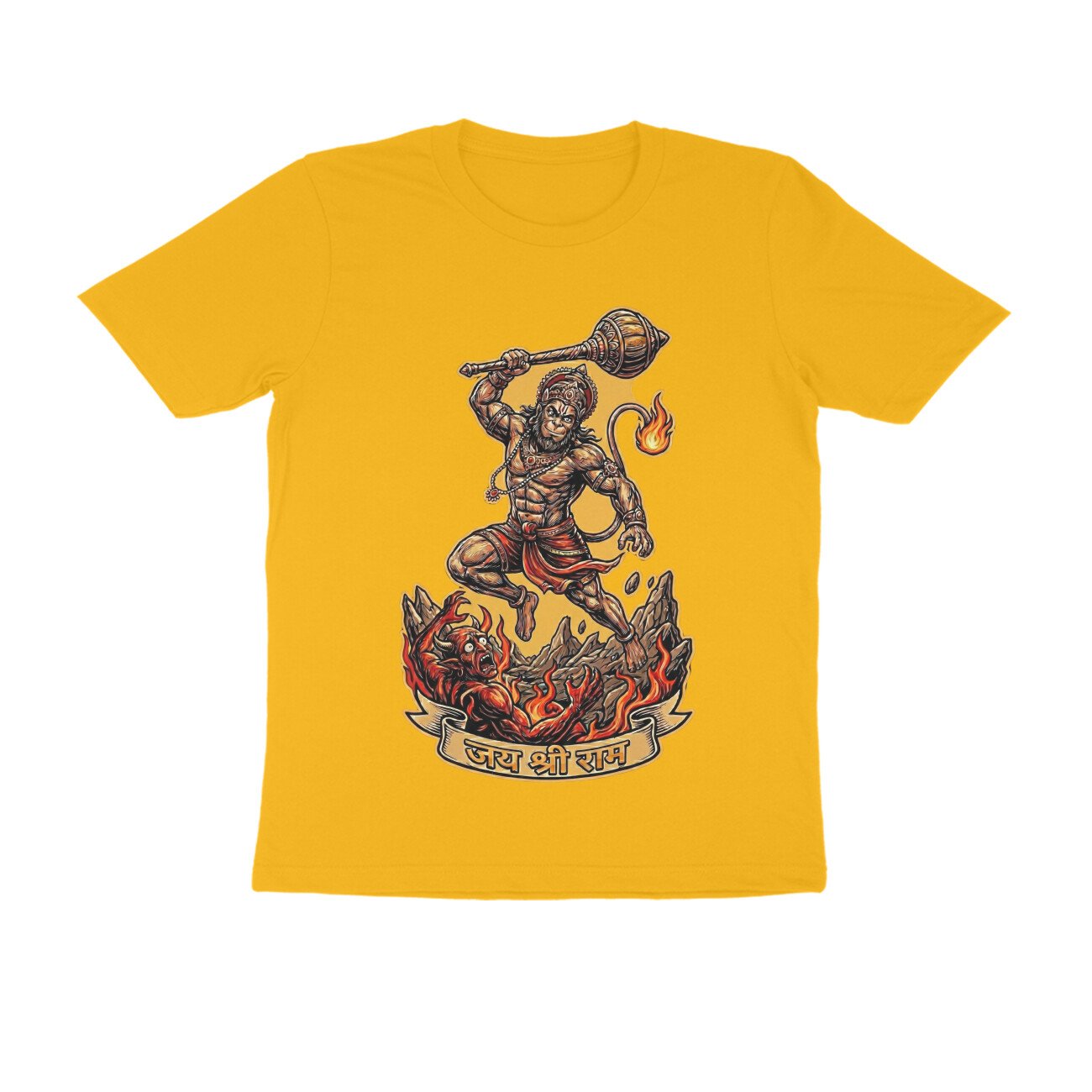 Maha Vikrami Bajrangbali Hanuman T-Shirt - Pure Cotton, Devotional - Image 11