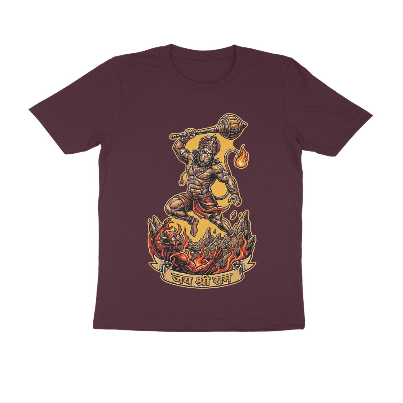 Maha Vikrami Bajrangbali Hanuman T-Shirt - Pure Cotton, Devotional - Image 13