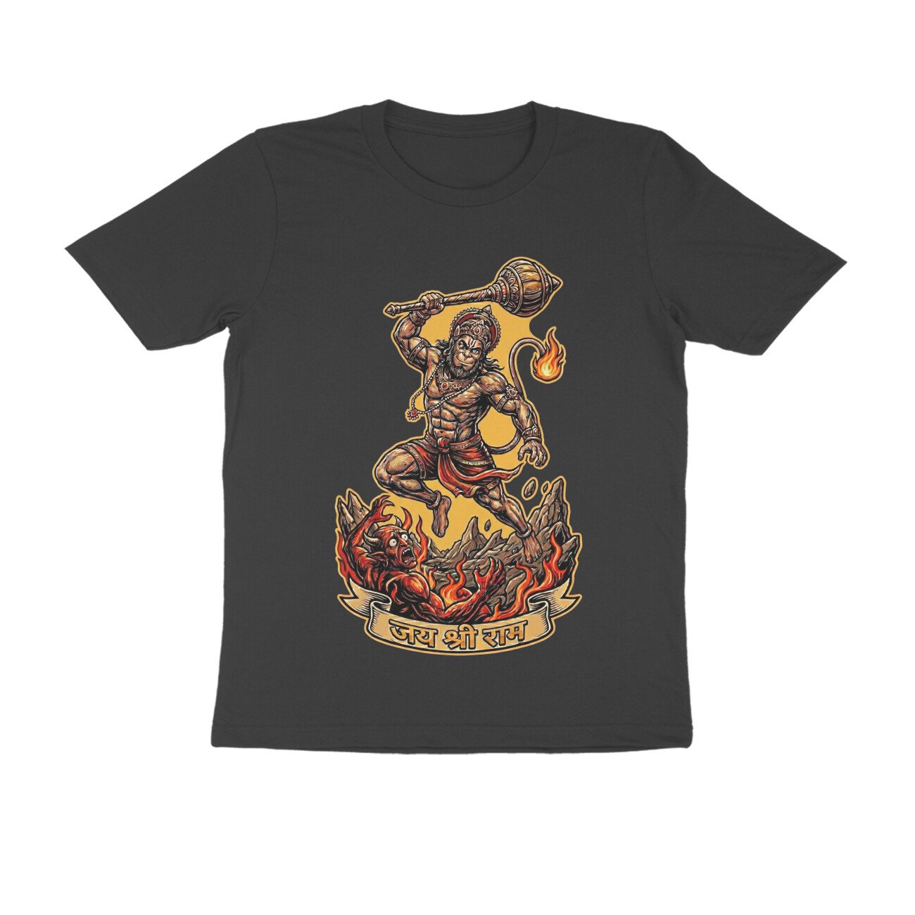 Maha Vikrami Bajrangbali Hanuman T-Shirt - Pure Cotton, Devotional - Image 14