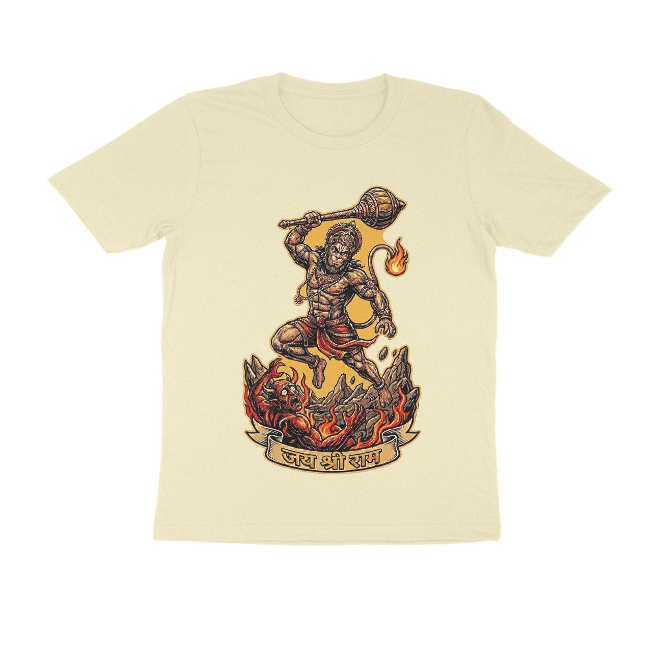 Maha Vikrami Bajrangbali Hanuman T-Shirt - Pure Cotton, Devotional - Image 15