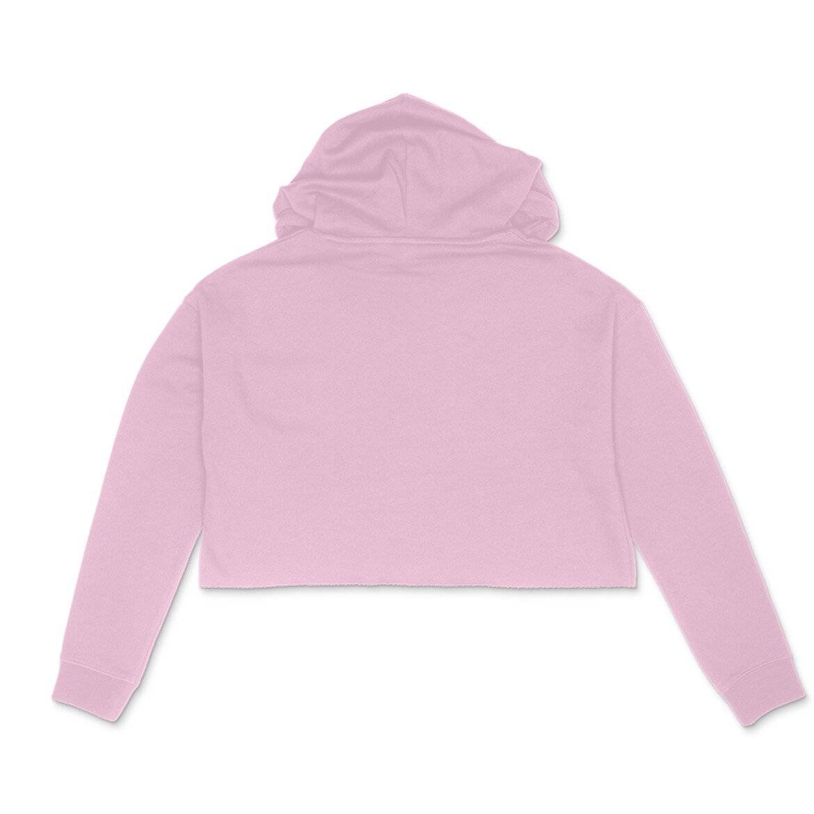 Women’s Light Pink Crop Hoodie | Full Sleeve Cropped Casual Hoodie - Image 2