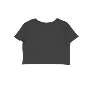 Women’s Black Crop Top |  Fitted Casual Tank Top