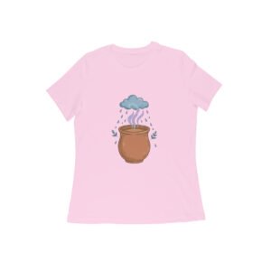Kulhad Chai in Rain T-Shirt – Cozy Monsoon Graphic Tee with Premium Regular Fit, Unisex
