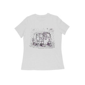Monsoon Auto T-Shirt – Unisex Rain Graphic Tee with Premium Regular Fit