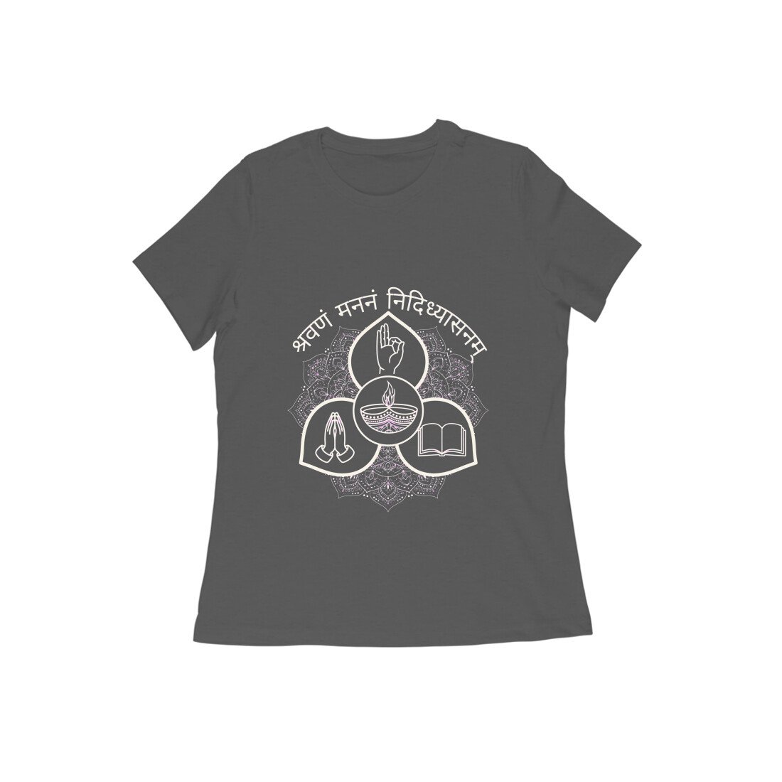 Shravan - Manan - Nididhyasan Yoga Lifestyle Unisex T-Shirt | Listen, Reflect, Realize - Image 2