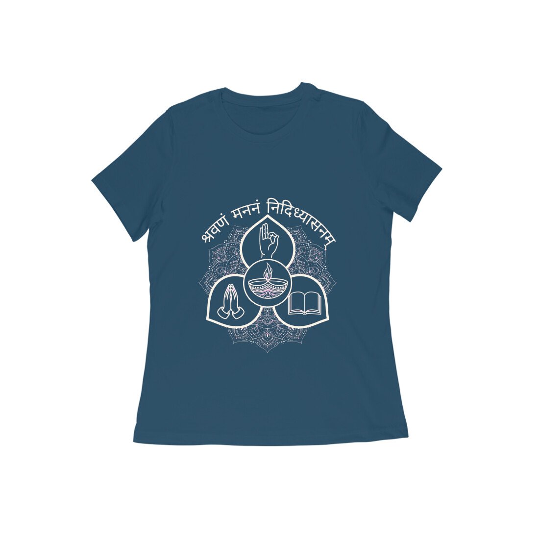 Shravan - Manan - Nididhyasan Yoga Lifestyle Unisex T-Shirt | Listen, Reflect, Realize - Image 4