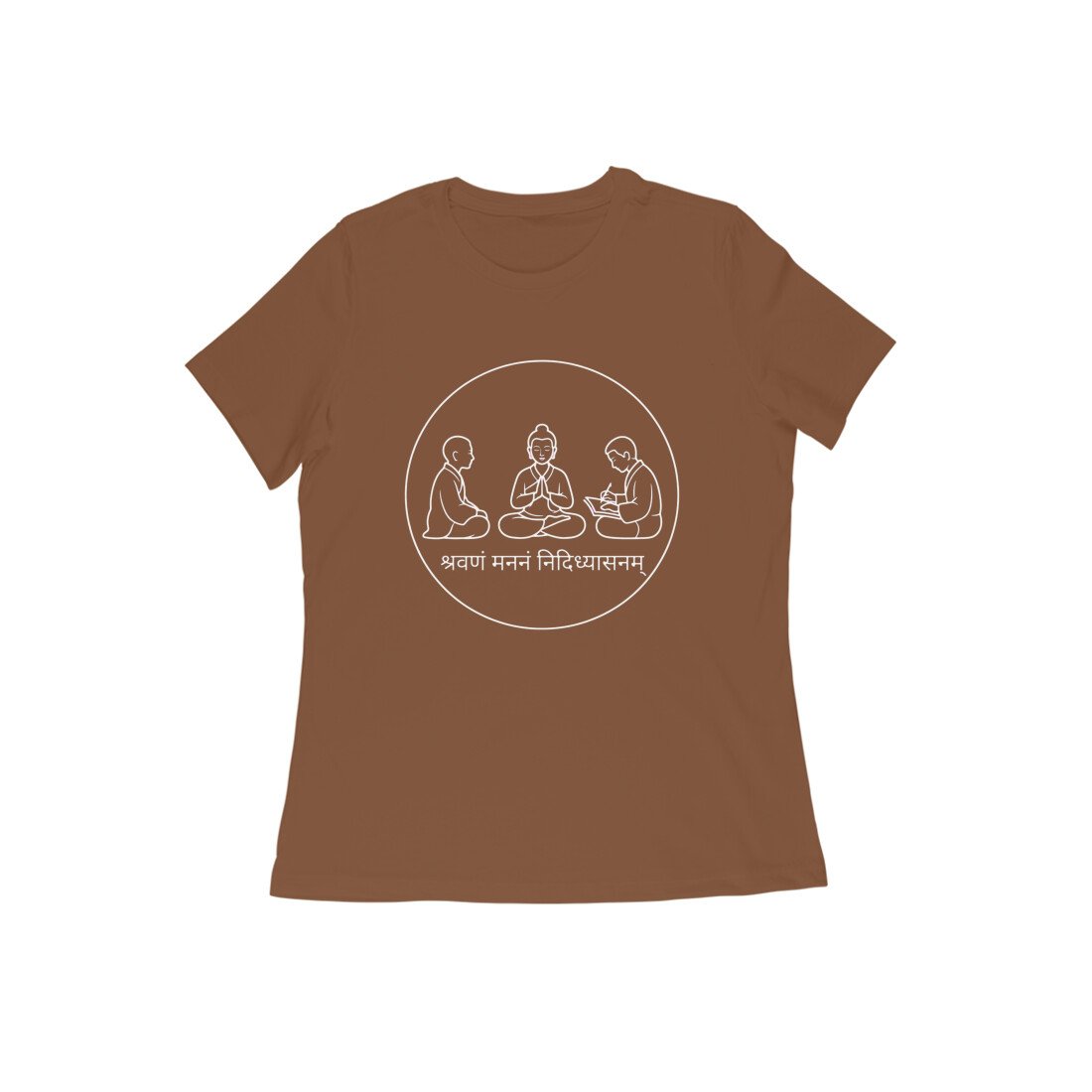 Shravan Manan Nididhyasan Unisex T-Shirt | Three Steps of Vedantic Learning | Yoga Lifestyle - Image 4