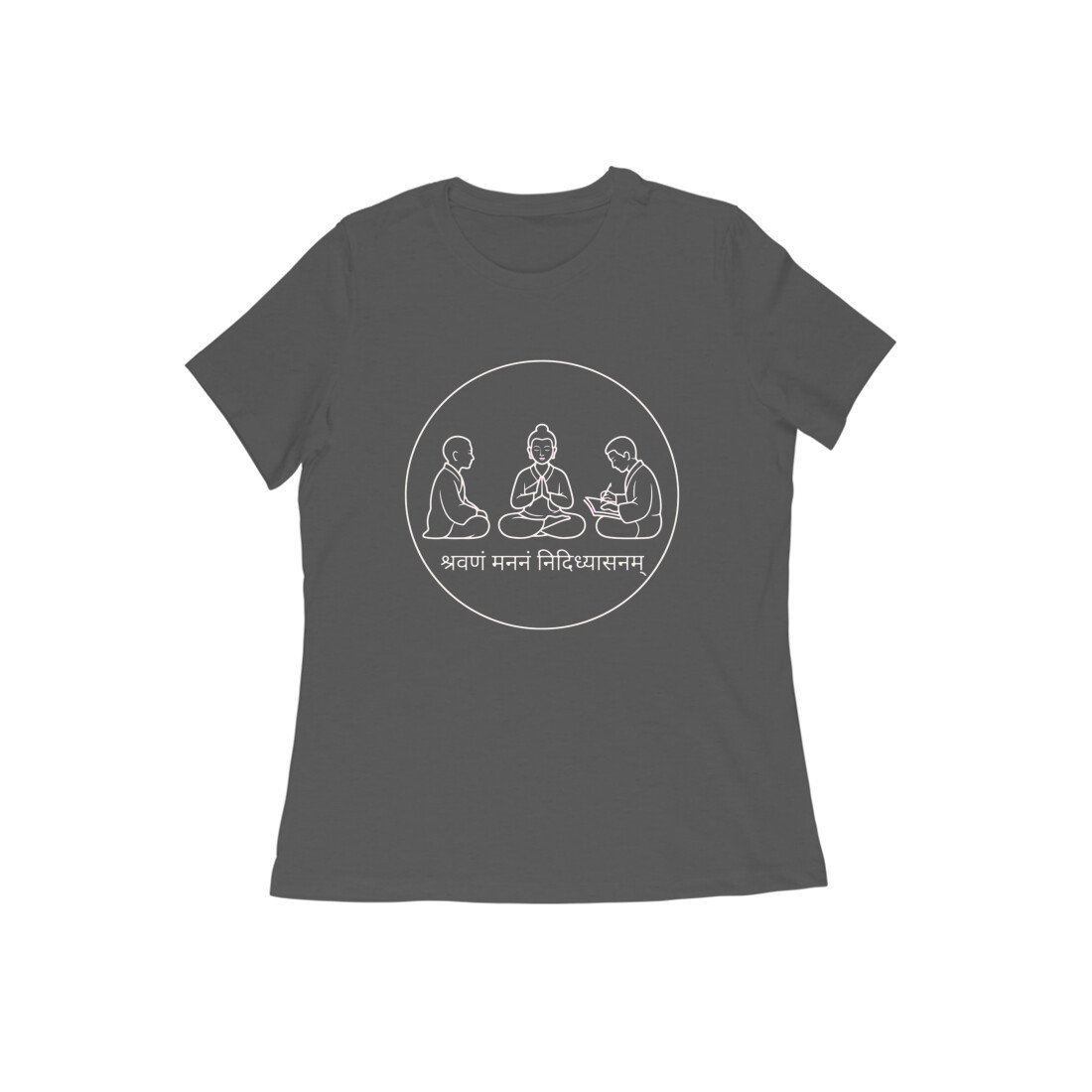 Shravan Manan Nididhyasan Unisex T-Shirt | Three Steps of Vedantic Learning | Yoga Lifestyle - Image 5