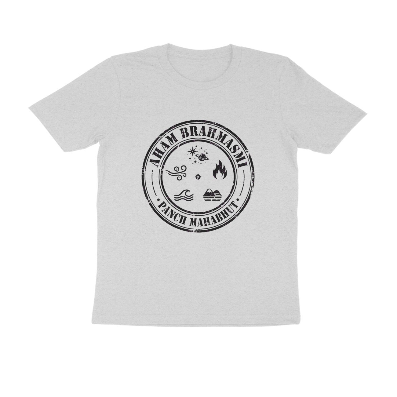 Aham Brahmasmi Vintage Badge T-Shirt | Panch Mahabhut Retro Spiritual Yoga Tee - Image 8
