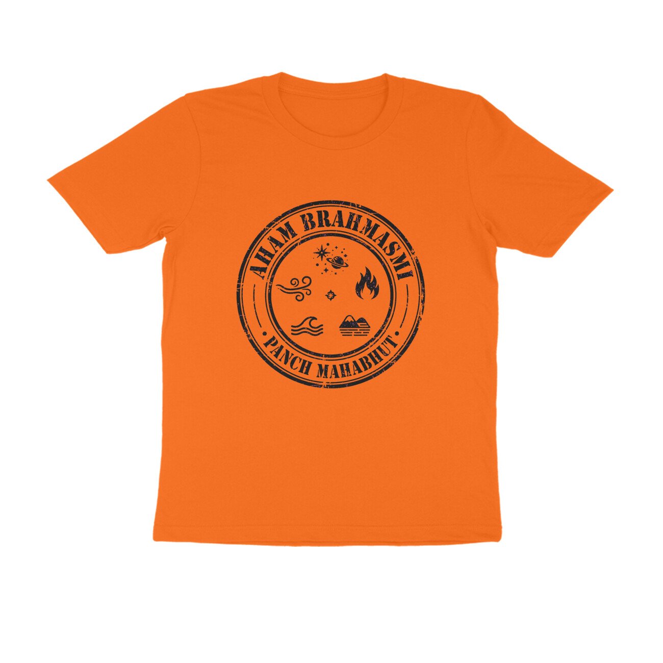 Aham Brahmasmi Vintage Badge T-Shirt | Panch Mahabhut Retro Spiritual Yoga Tee - Image 16