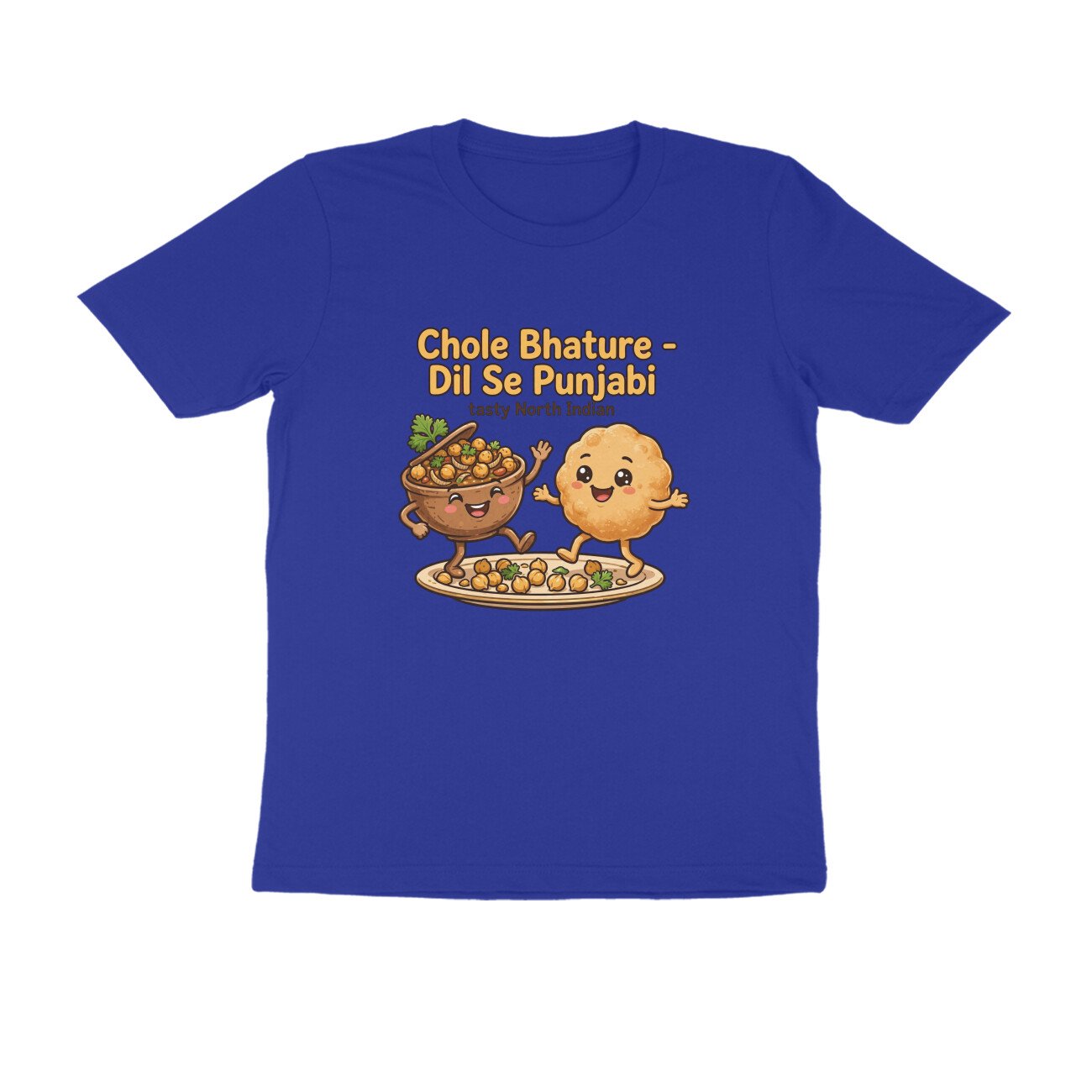 Chole Bhature Funny T-Shirt | Dil Se Punjabi Food Tee | North Indian Food Lover Shirt - Image 7