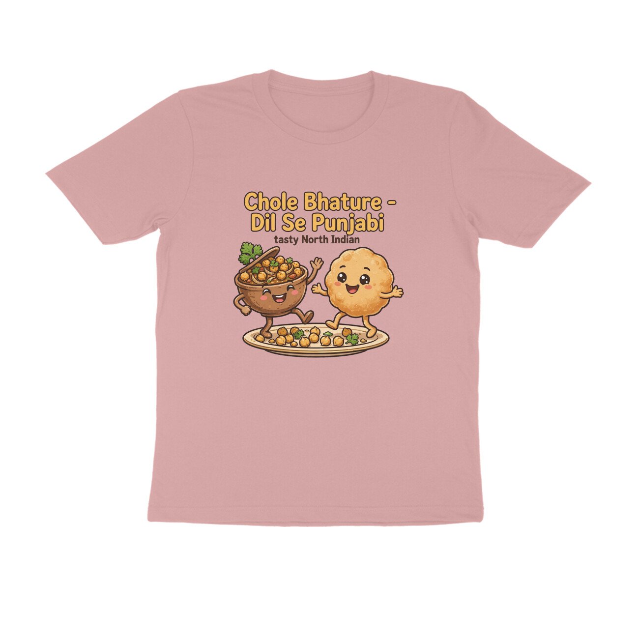 Chole Bhature Funny T-Shirt | Dil Se Punjabi Food Tee | North Indian Food Lover Shirt - Image 9