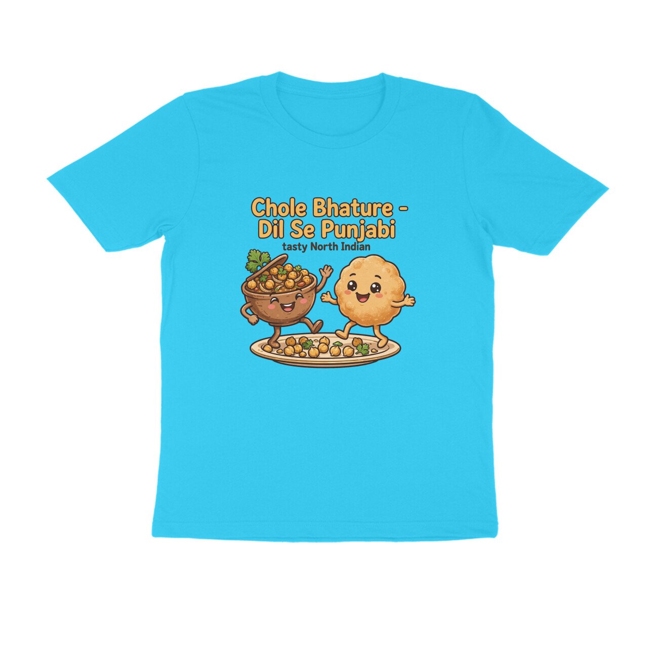 Chole Bhature Funny T-Shirt | Dil Se Punjabi Food Tee | North Indian Food Lover Shirt - Image 10