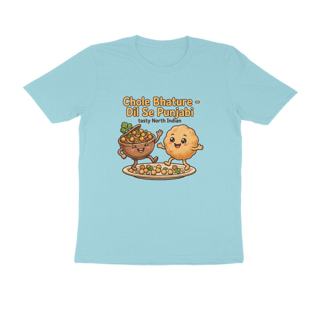 Chole Bhature Funny T-Shirt | Dil Se Punjabi Food Tee | North Indian Food Lover Shirt - Image 11
