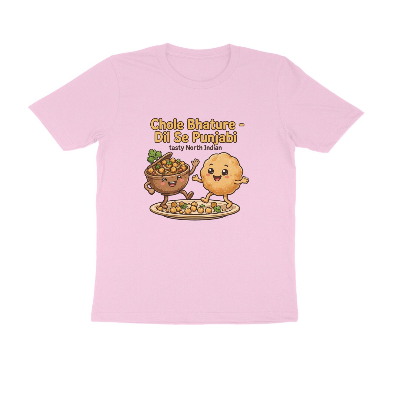 Chole Bhature Funny T-Shirt | Dil Se Punjabi Food Tee | North Indian Food Lover Shirt - Image 14