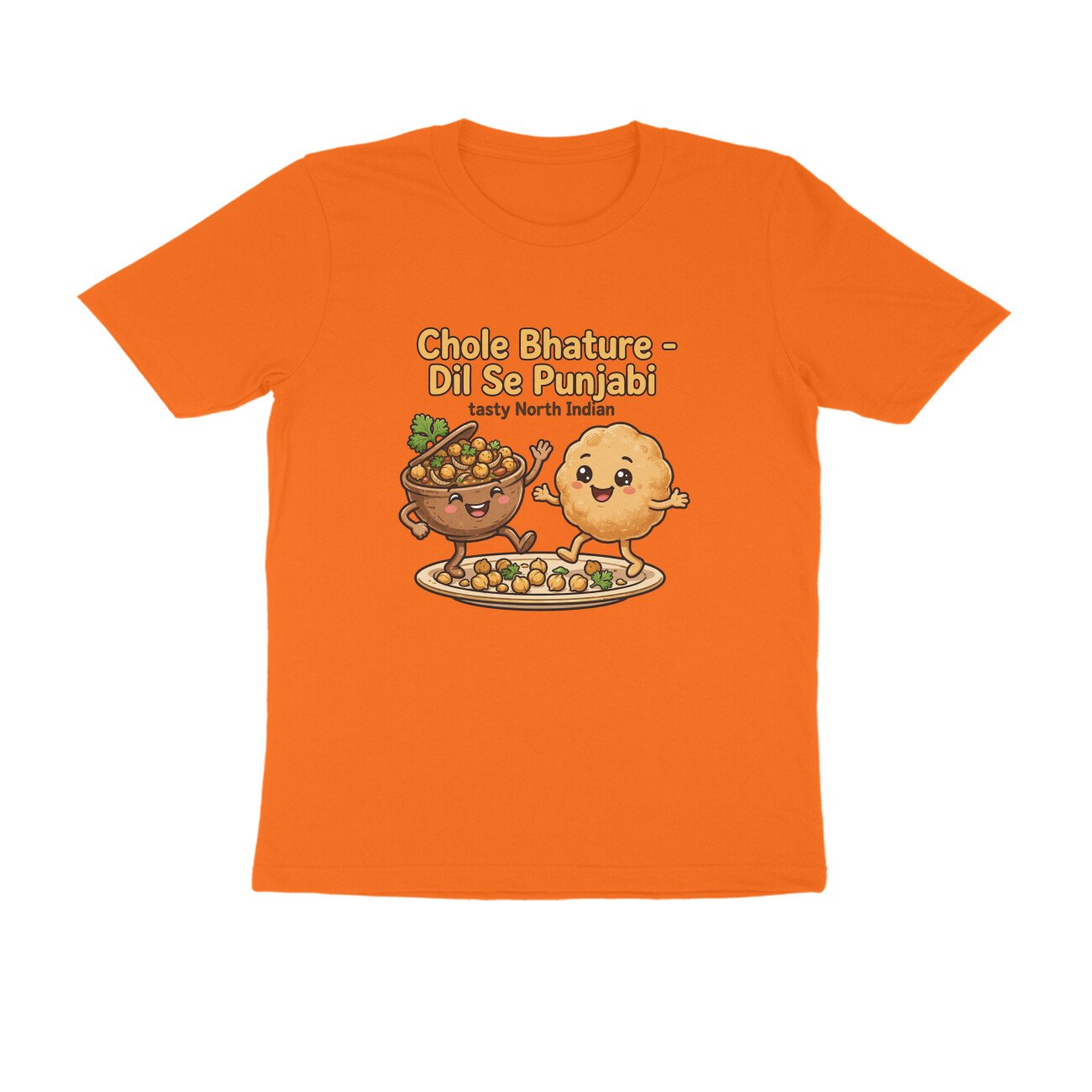 Chole Bhature Funny T-Shirt | Dil Se Punjabi Food Tee | North Indian Food Lover Shirt - Image 15