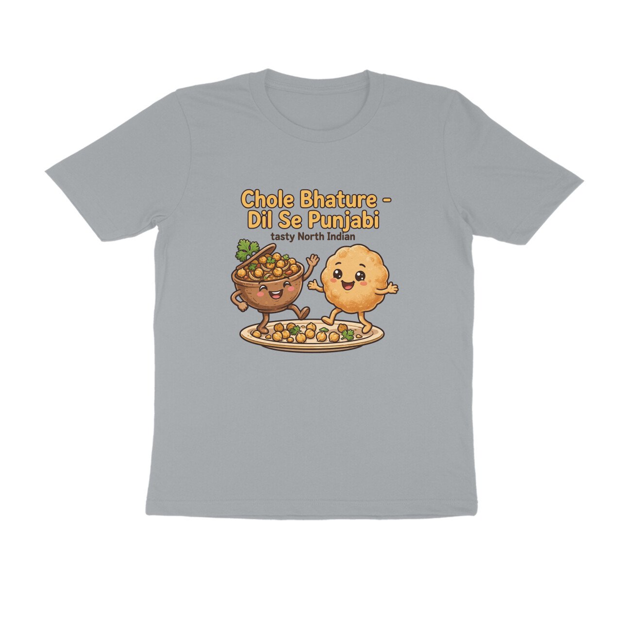 Chole Bhature Funny T-Shirt | Dil Se Punjabi Food Tee | North Indian Food Lover Shirt - Image 16