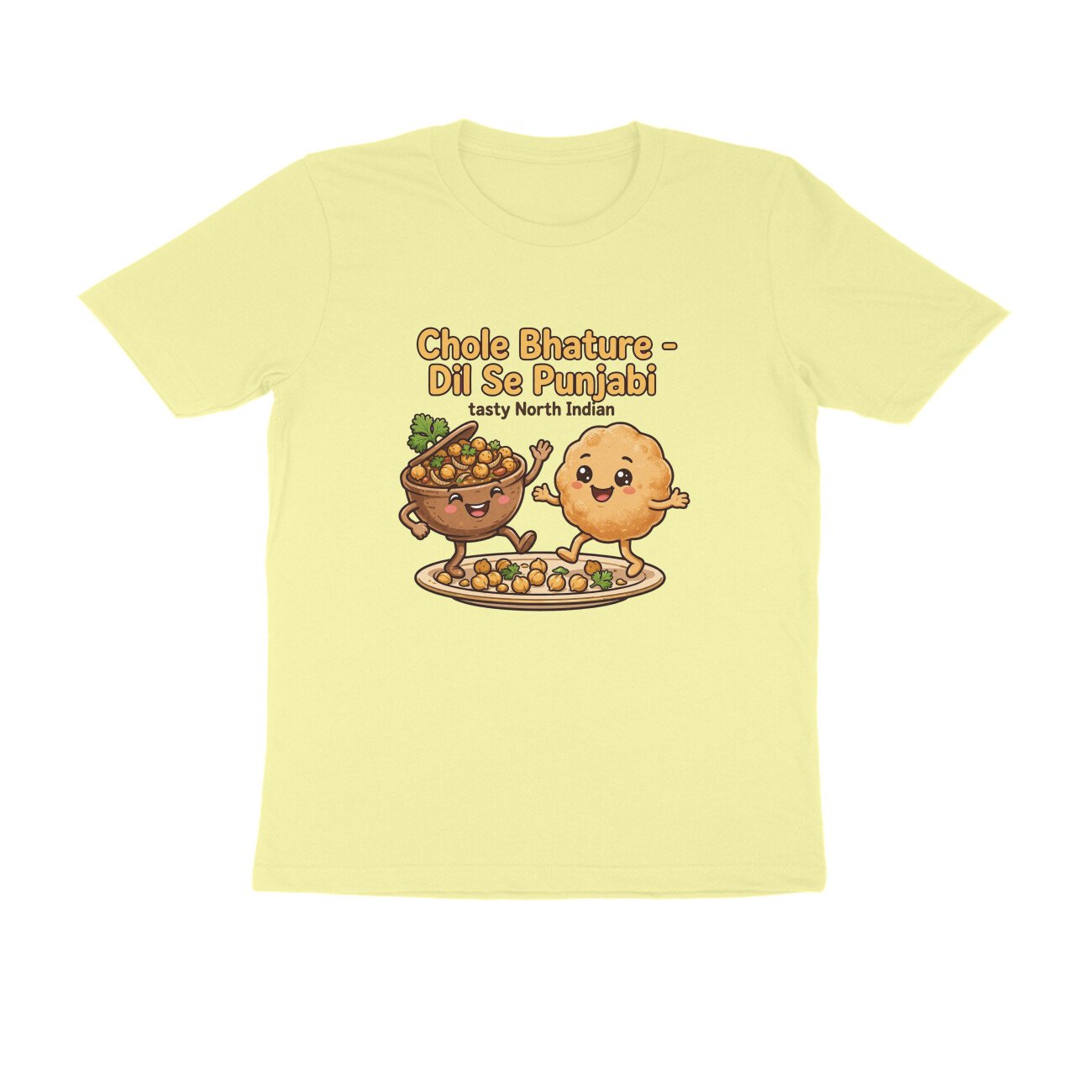 Chole Bhature Funny T-Shirt | Dil Se Punjabi Food Tee | North Indian Food Lover Shirt - Image 18