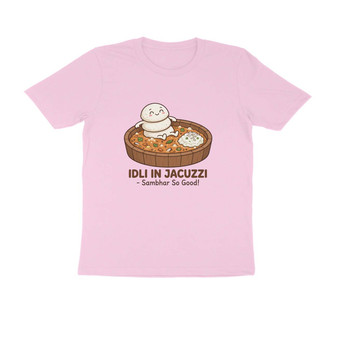 Funny Idli Sambhar T-Shirt | Idli In Jacuzzi South Indian Breakfast Lover Tee - Image 10