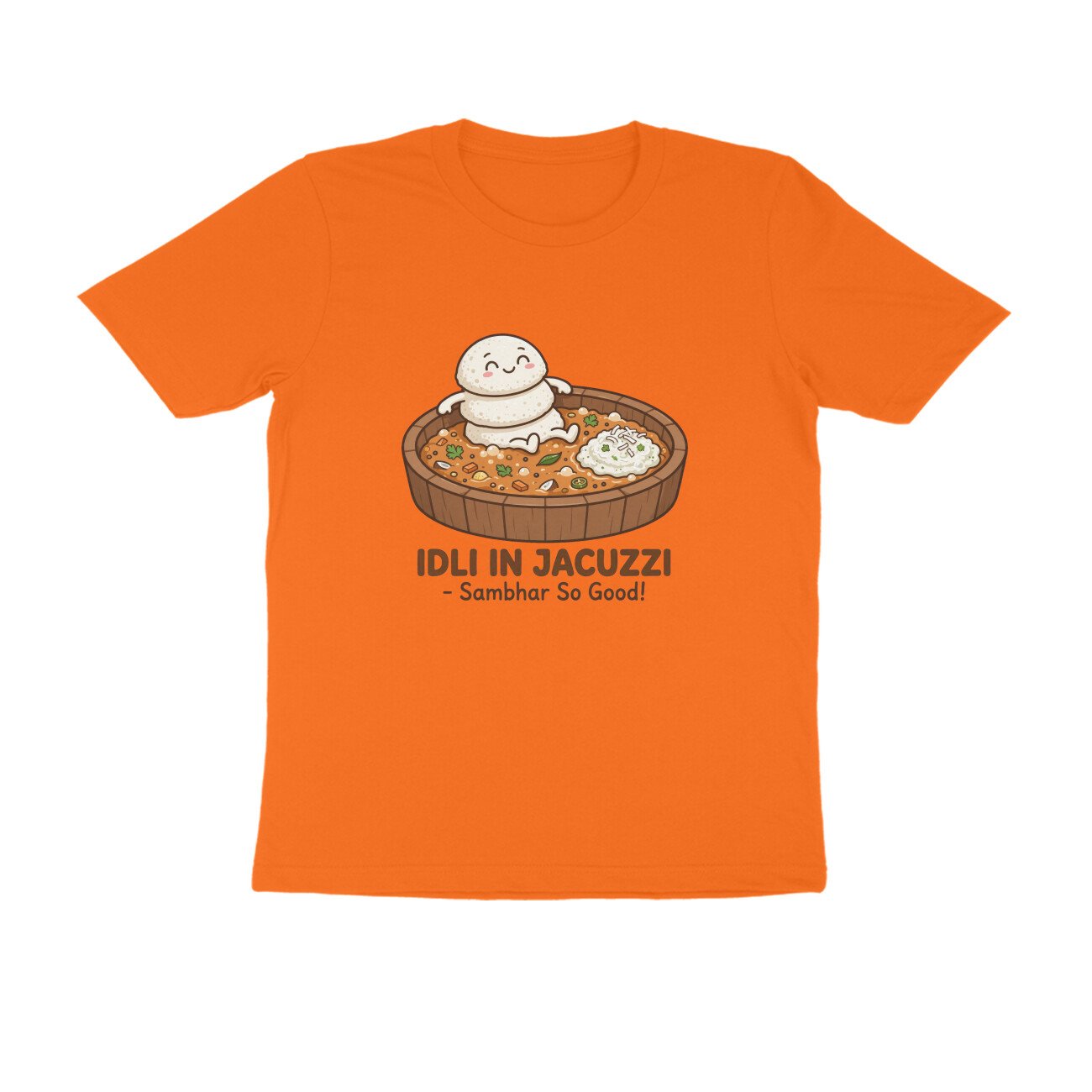 Funny Idli Sambhar T-Shirt | Idli In Jacuzzi South Indian Breakfast Lover Tee - Image 11