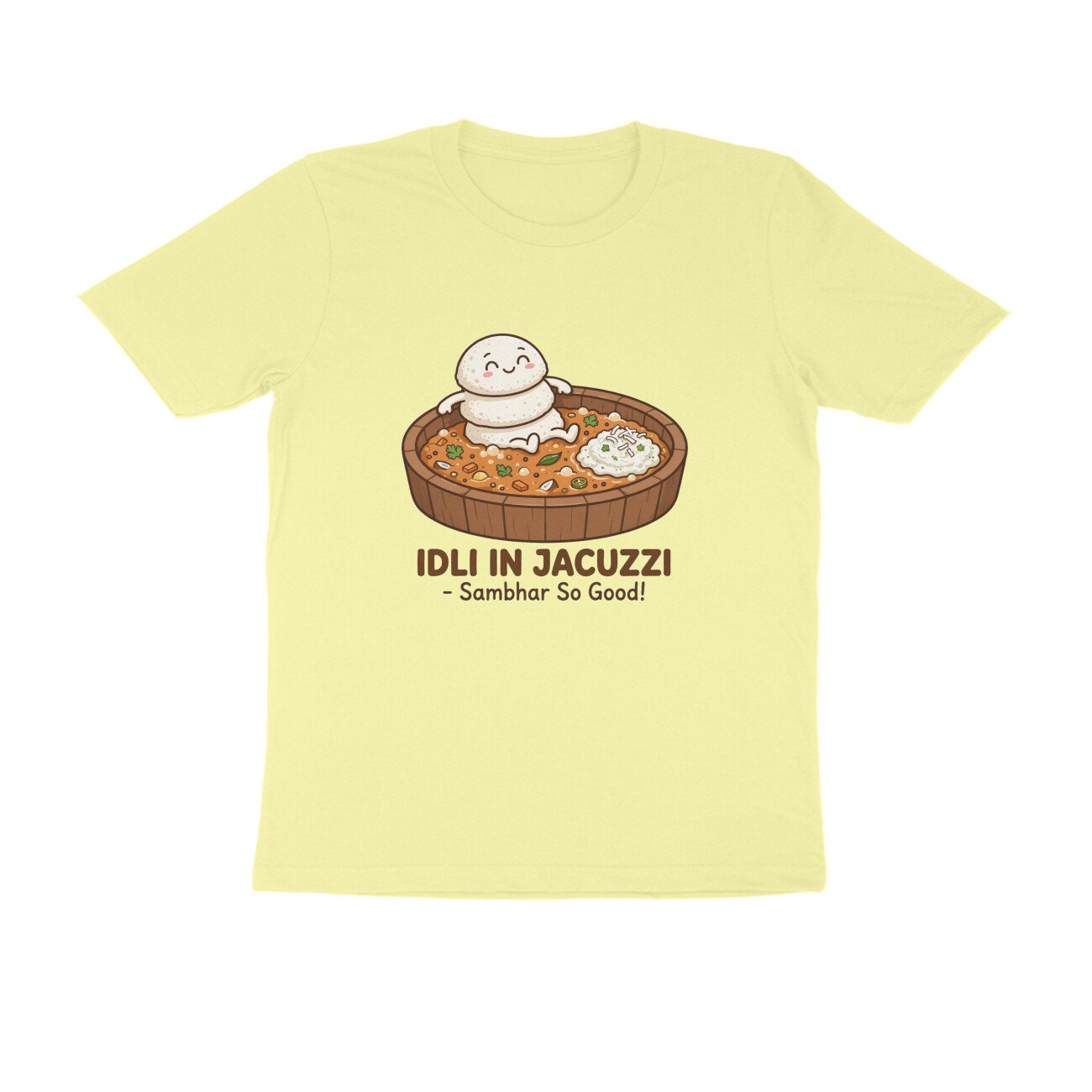 Funny Idli Sambhar T-Shirt | Idli In Jacuzzi South Indian Breakfast Lover Tee - Image 12