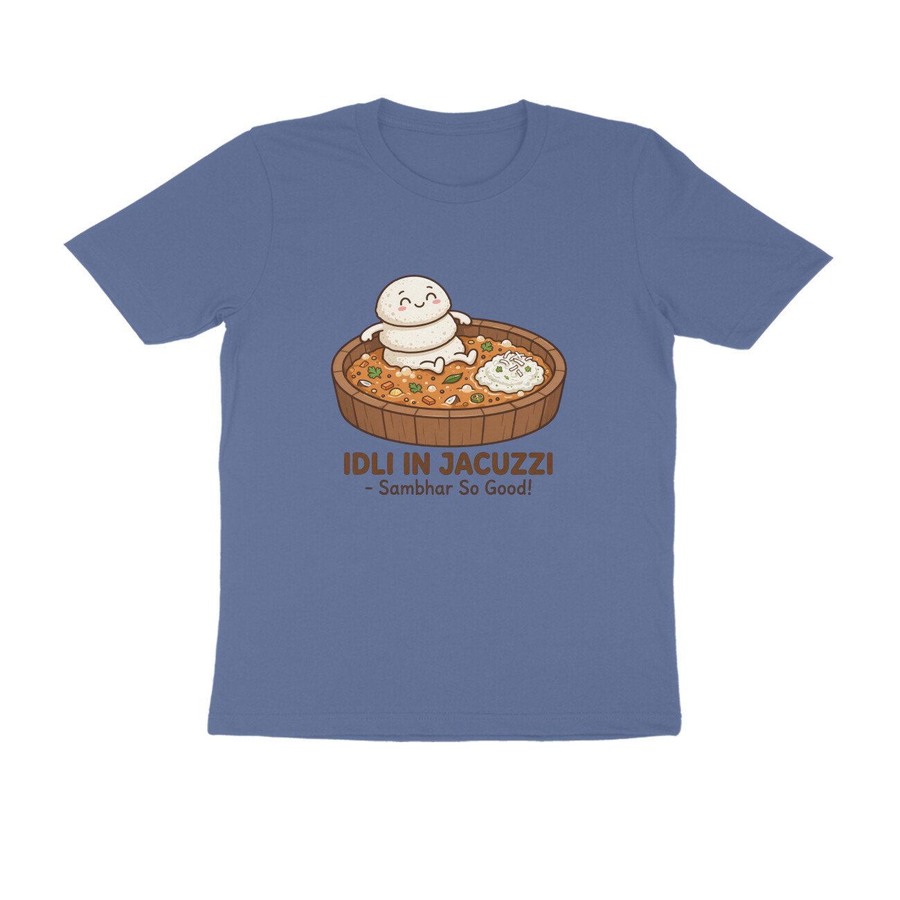 Funny Idli Sambhar T-Shirt | Idli In Jacuzzi South Indian Breakfast Lover Tee - Image 13
