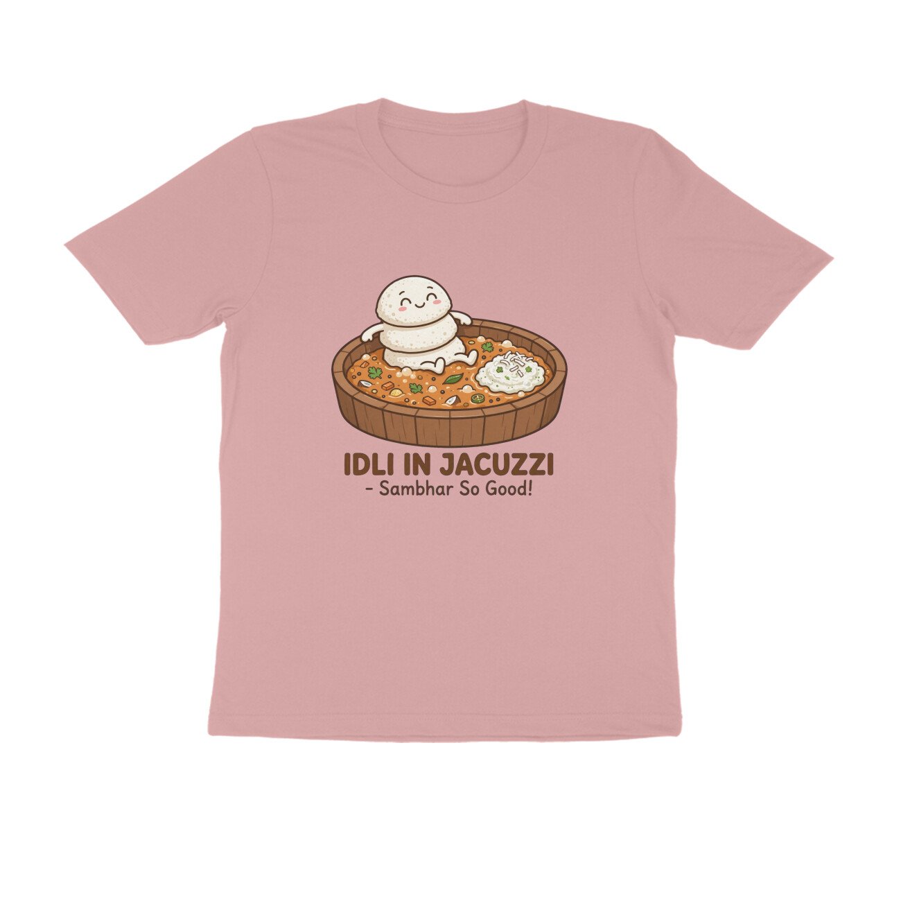 Funny Idli Sambhar T-Shirt | Idli In Jacuzzi South Indian Breakfast Lover Tee - Image 14