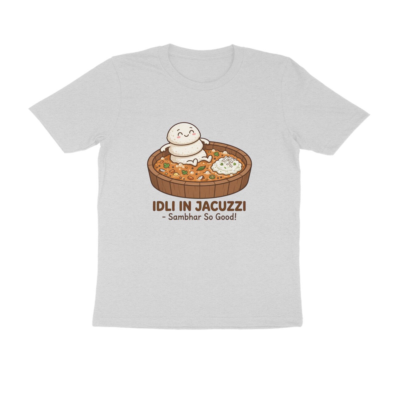 Funny Idli Sambhar T-Shirt | Idli In Jacuzzi South Indian Breakfast Lover Tee - Image 15