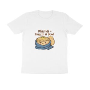 Khichdi Hug In A Bowl T-Shirt | Funny Comfort Food Lover Tee | Desi Soul Food Shirt