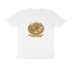 Indian Thali T-Shirt | Full Power Full Paisa Vasool | Funny Vegetarian Thali Lover Tee