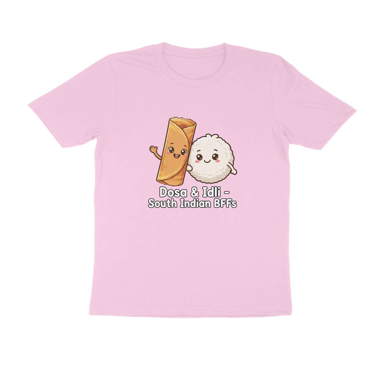Dosa And Idli BFF T-Shirt | South Indian Breakfast Best Friends Tee - Image 3