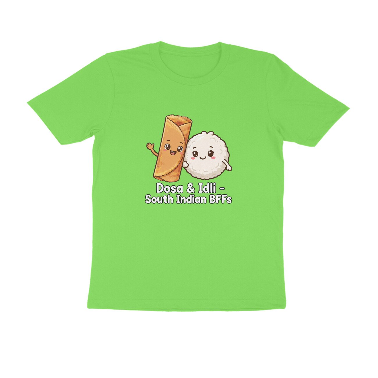 Dosa And Idli BFF T-Shirt | South Indian Breakfast Best Friends Tee - Image 4