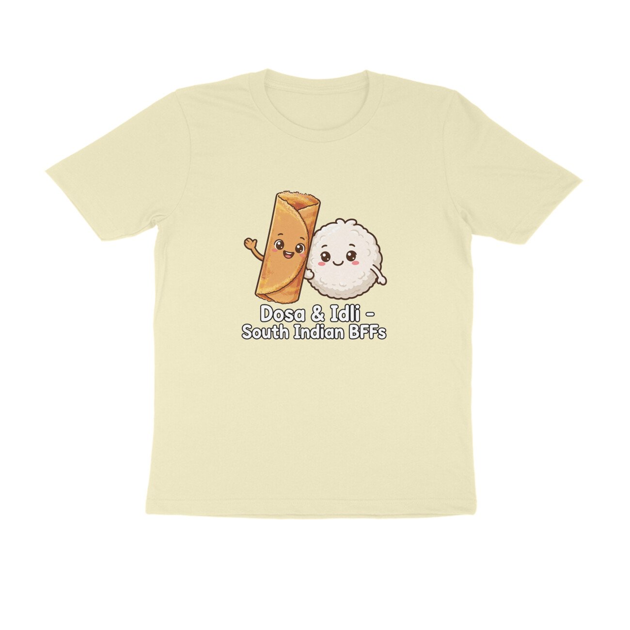 Dosa And Idli BFF T-Shirt | South Indian Breakfast Best Friends Tee - Image 5