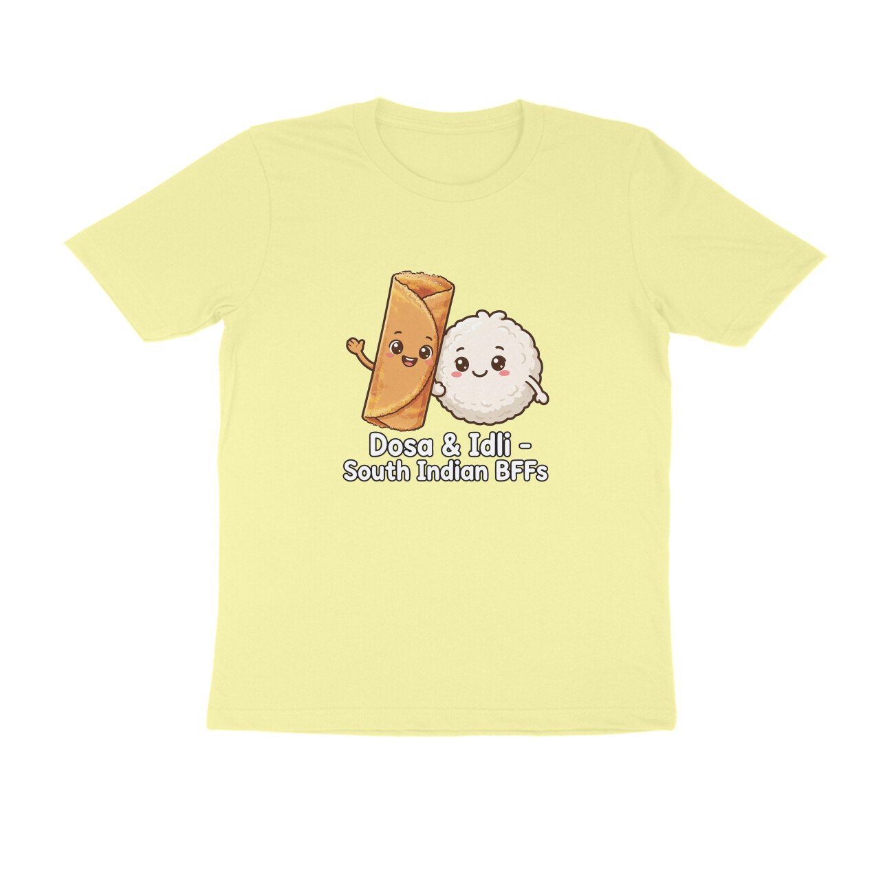 Dosa And Idli BFF T-Shirt | South Indian Breakfast Best Friends Tee - Image 6