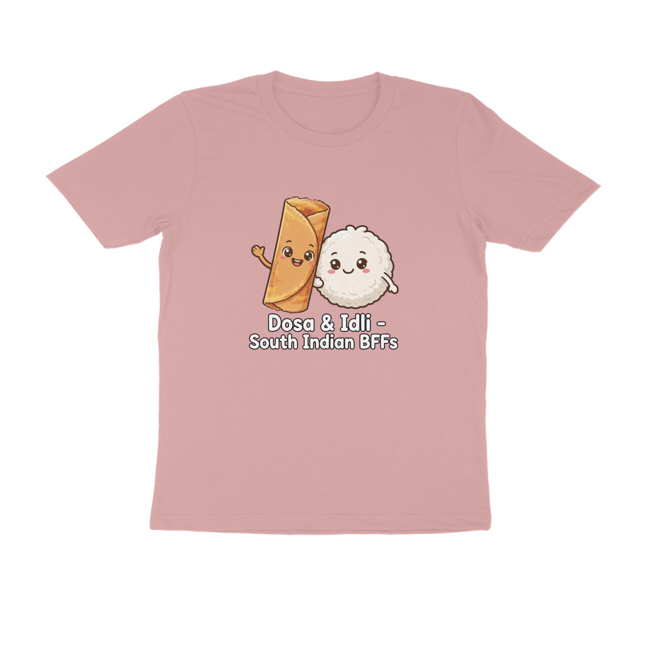 Dosa And Idli BFF T-Shirt | South Indian Breakfast Best Friends Tee - Image 7