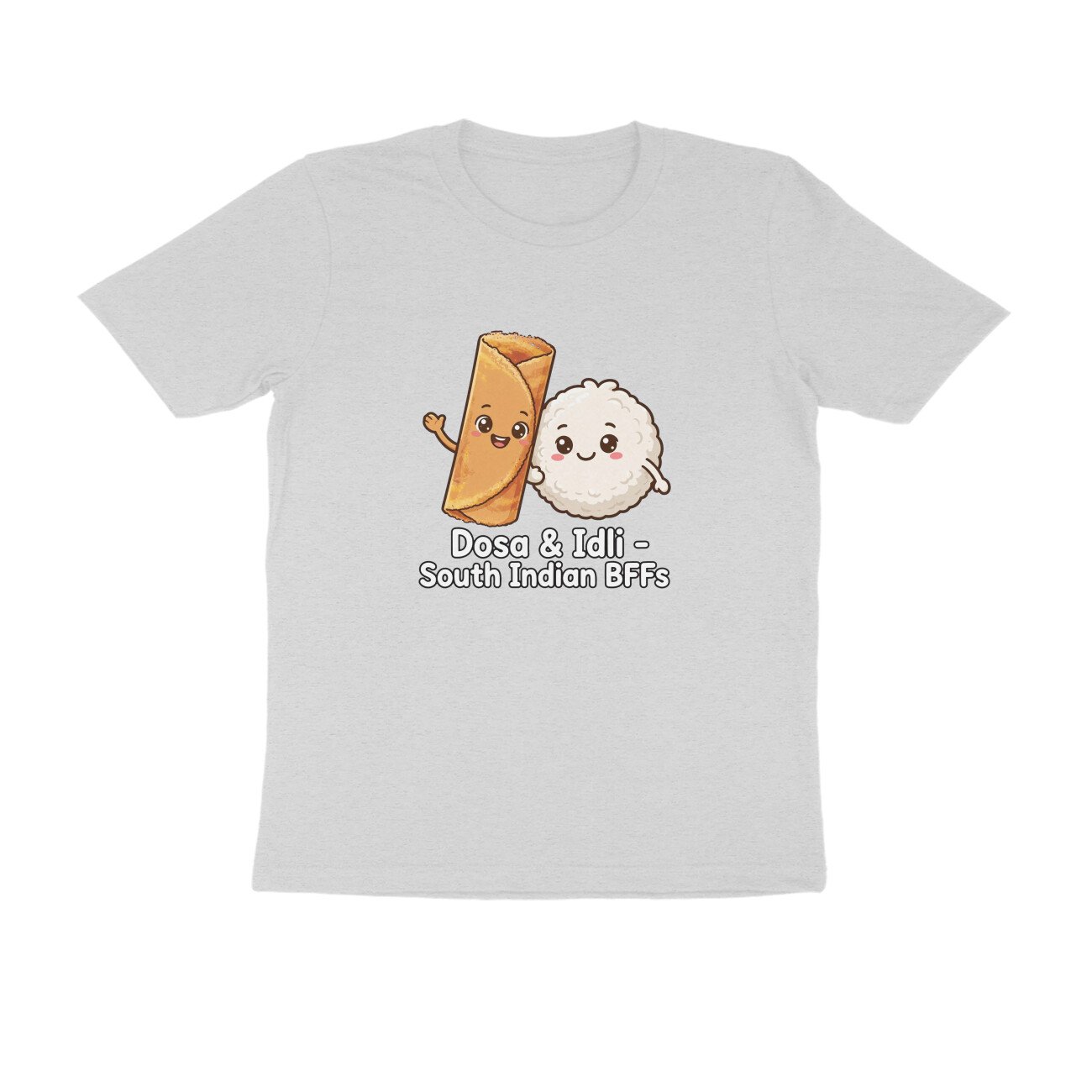 Dosa And Idli BFF T-Shirt | South Indian Breakfast Best Friends Tee - Image 8