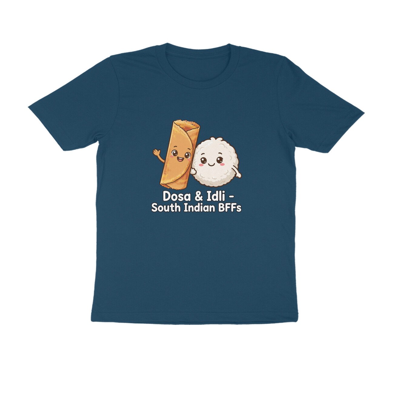 Dosa And Idli BFF T-Shirt | South Indian Breakfast Best Friends Tee - Image 11