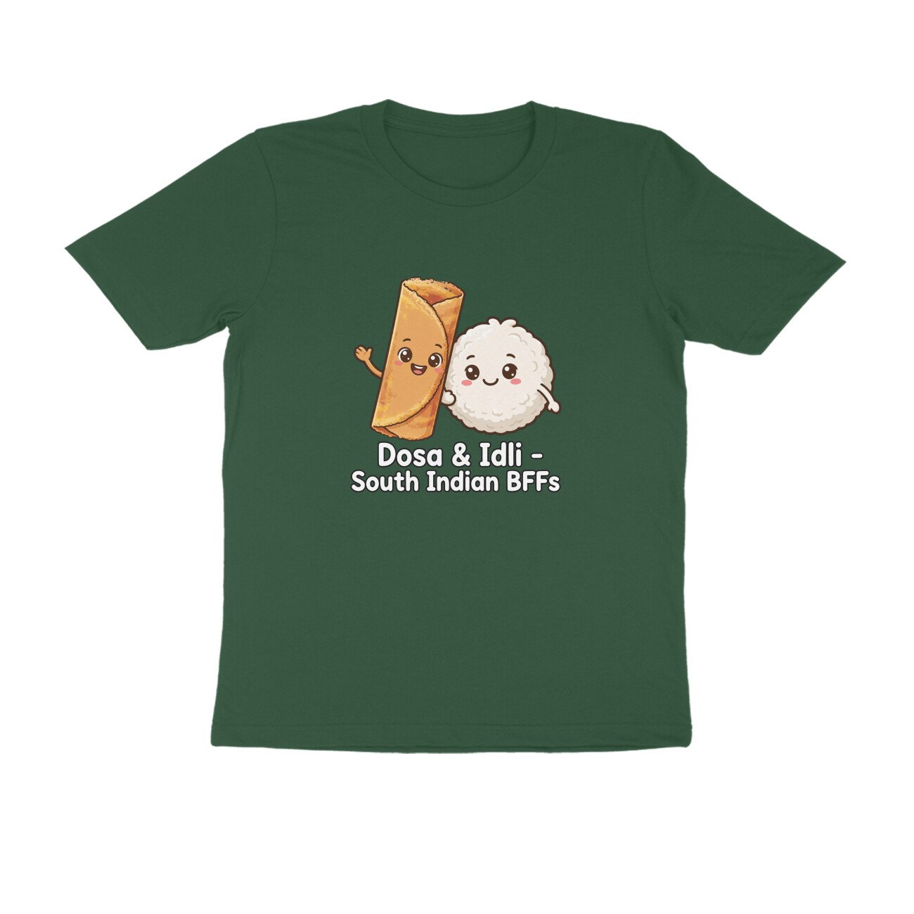 Dosa And Idli BFF T-Shirt | South Indian Breakfast Best Friends Tee - Image 12