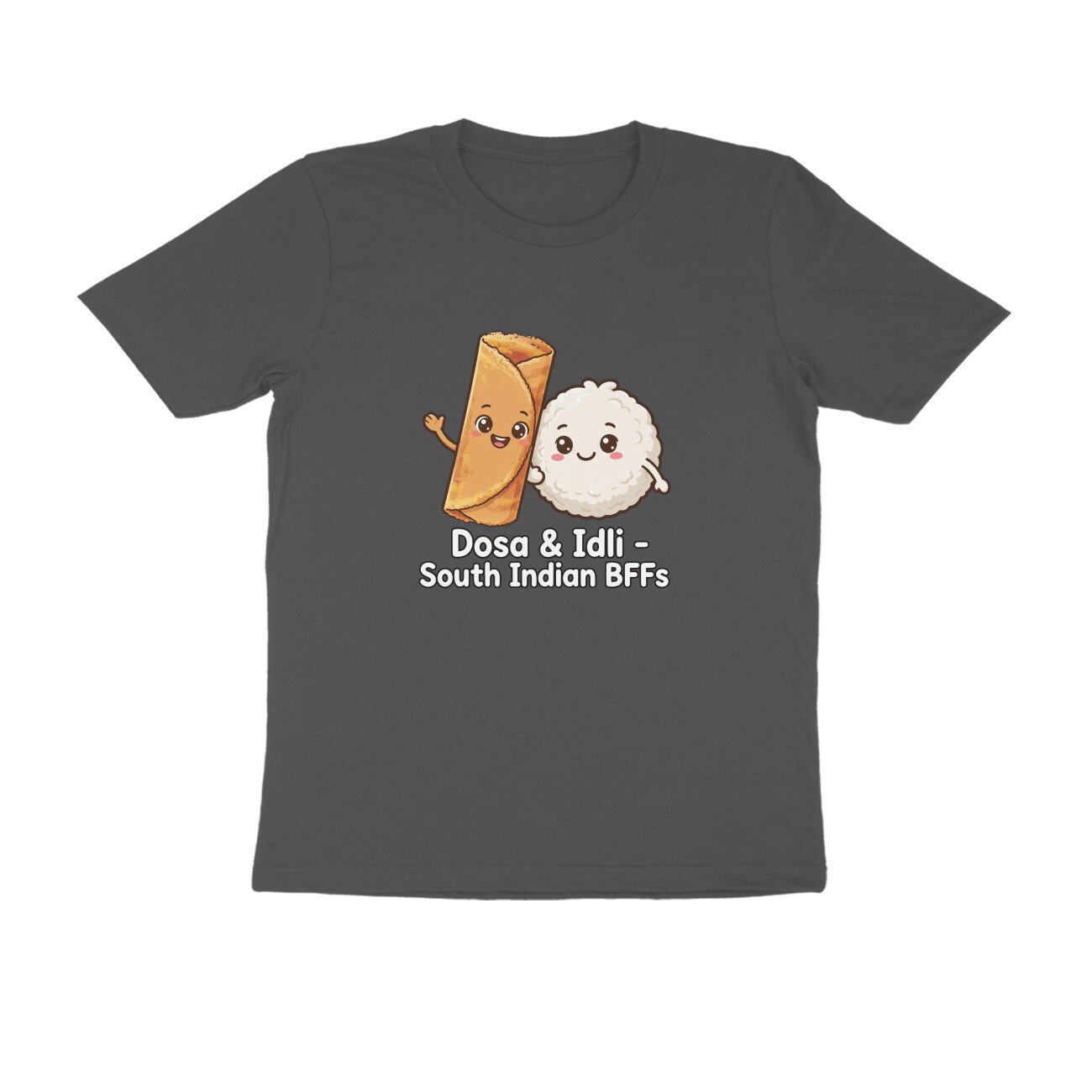 Dosa And Idli BFF T-Shirt | South Indian Breakfast Best Friends Tee - Image 13