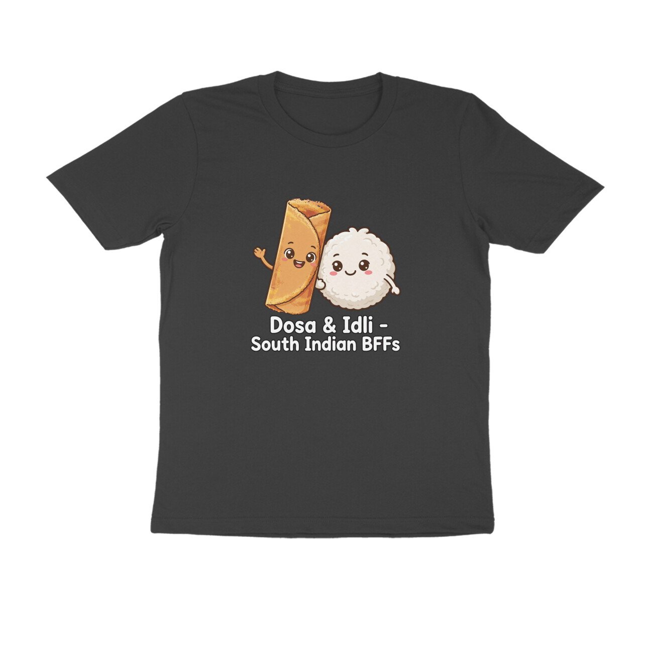Dosa And Idli BFF T-Shirt | South Indian Breakfast Best Friends Tee - Image 15