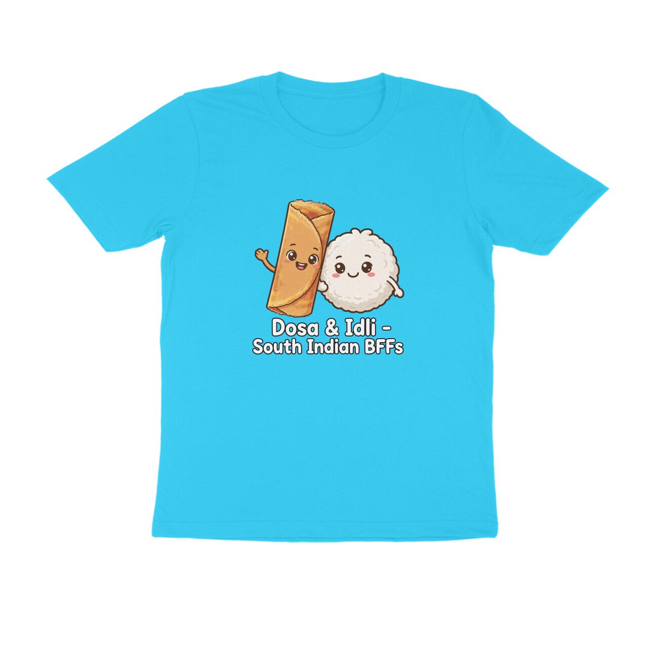 Dosa And Idli BFF T-Shirt | South Indian Breakfast Best Friends Tee - Image 16