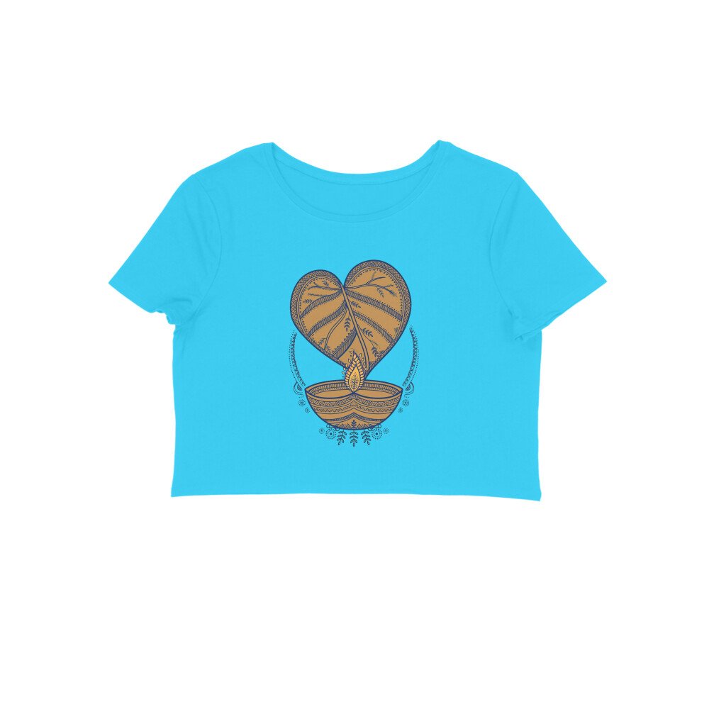 Banyan Light - Female Leaf Wellness Temple Crop Top - Image 2